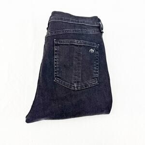 Rag & Bone Skinny Denim Jeans Black Bruin W1532K502BBRO Size 28
